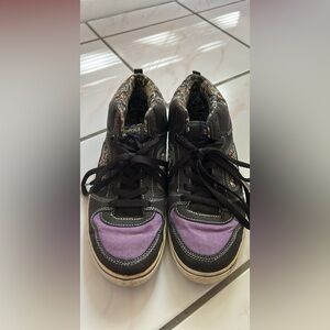 Emerica Black and Purple Sneakers